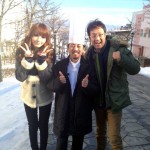 新鮮!とれたて食堂。和泉修さんと佐藤かよさんと3人で。