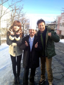 新鮮!とれたて食堂。和泉修さんと佐藤かよさんと3人で。